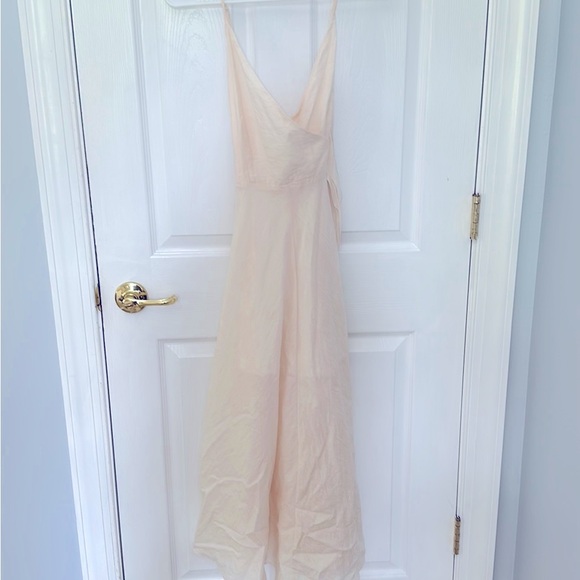 2023 Altar’d State Cream Ivory Midi Dress Size Small S Ties in Back STUNNING! - Picture 2 of 3